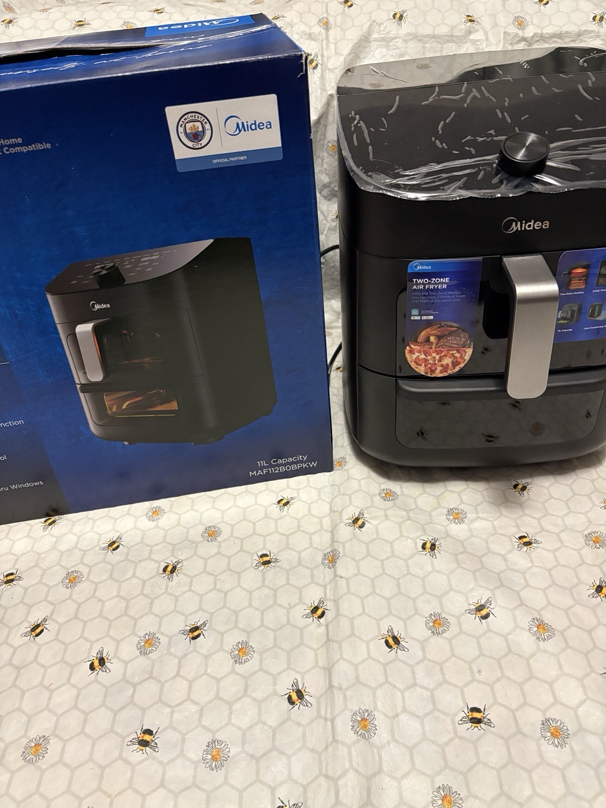 Midea Dual Basket Air Fryer 11L MAF112B0BPKW in Black
