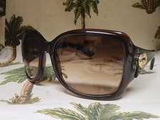 Gucci Vintage Oversized Logo Sunglasses GG 2965/S Brown Frame