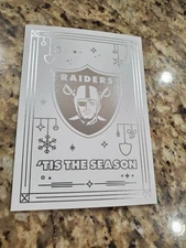 2025 2026 Las Vegas Raiders Official Holiday Card & Team Picture Seasn Christmas