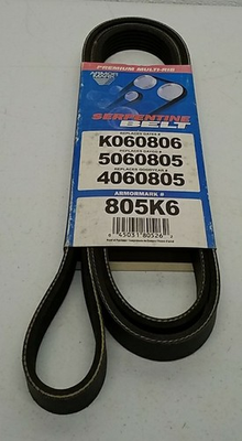 #ad 805K6 Armor Mark Premium Multi Rib Serpentine Belt Drive Belt $16.63
