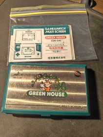 Nintendo Game & Watch Multi Screen Green House GH-54 Handheld Electronic Game