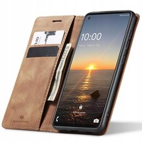 Spacecase Case Wallet Galaxy A21S Leder Hellbraun