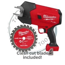 Milwaukee 3469-20 M18 FUEL 18V  ½”-1” Steel Pipe Cutter Blade Included!