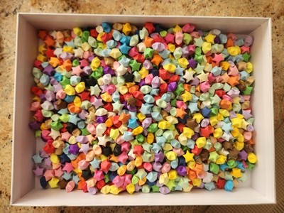 1000-1020 Handmade Pre-made Pre-fold Origami Lucky Stars Paper
