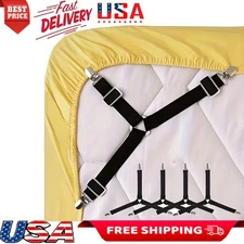 Bed Sheet Fasteners Adjustable High Quality Triangle Design Wide Compatibility 