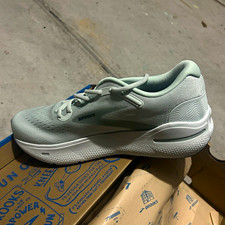 Brooks Ghost Max Men  s Gray Skylight/Cloud Blue Mesh Low Top Lace-Up 110406