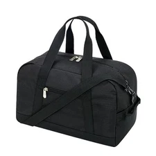 Small Gym Bag 14 inch lightweight Carry On Mini Duffel Bag for Travel Black