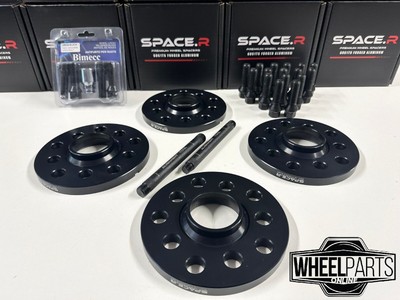 SPR Black 15mm Wheel Spacers 5x112 66.6MM 15mm x 4 BMW X3 X3M G01 F97 ...
