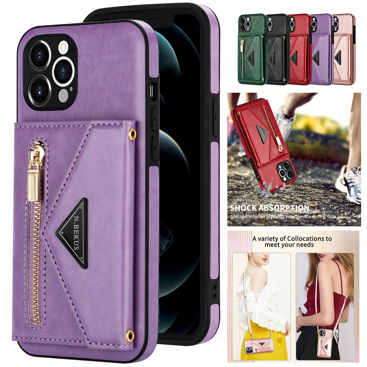 Iphone 15 Walmart Crossbody Wallet Phone Case Walmart Crossbody