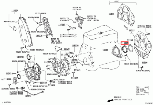 Genuine LandCruiser 80 79 78 Series 1HD 1HZ 1KZ Rear Main Oil Crankshaft Seal - Picture 19 of 20