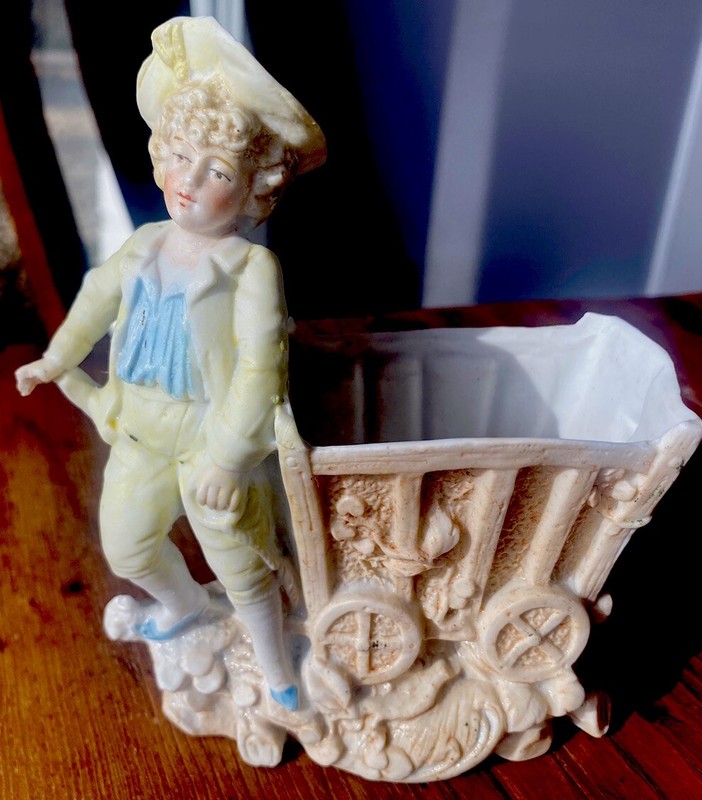 Antique 1800’s German Porcelain Figurine Marked 100DG 19Th Century Victorian Era