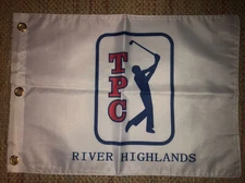 PGA TOUR TPC RIVER HIGHLANDS PIN FLAG WITH GROMMETS FREE SHIP AUTOS