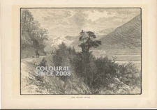 AUSTRALIA THE BEALEY RIVER   1890 ENGRAVING ART ILLUSTRATION PRINT