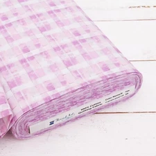 Threadart Cotton Quilting Fabric By The Yard - Vintage - Lt. Purple Plaid