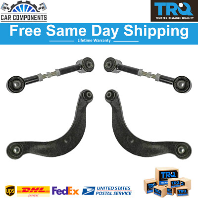 TRQ Rear Upper Lower Control Arm Lateral Link Suspension Kit For 2003-2012 Ford