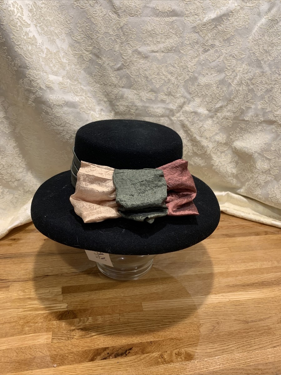 TOUCAN Collection New York Wool Felt Hat with original bow NEW with tags New York Toucan Collection Wool Felt Chocolate Brown Women main image 2