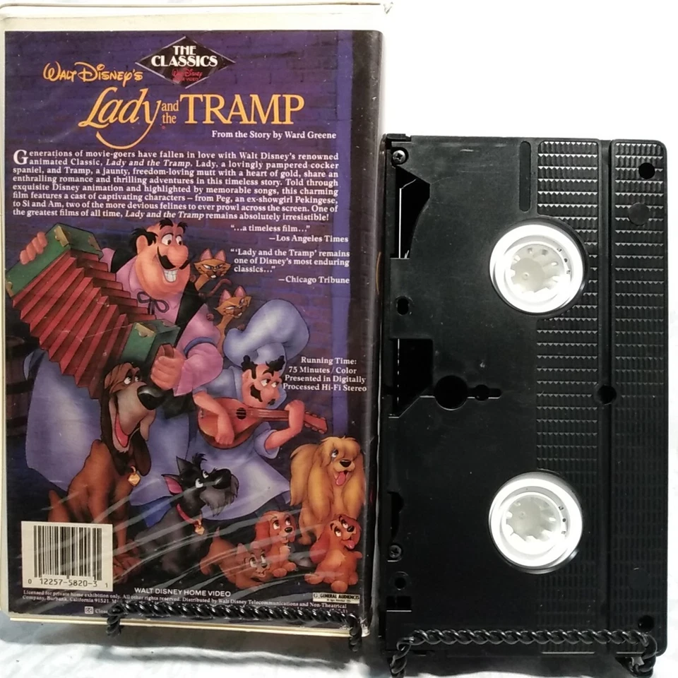 Walt Disney's Lady and the Tramp Animated Classic; Black Diamond (1998 VHS Tape) - Image 3 of 3