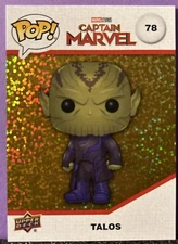 2023 Upper Deck Marvel Funko Pop Talos Gold Glitter Spectrum #78