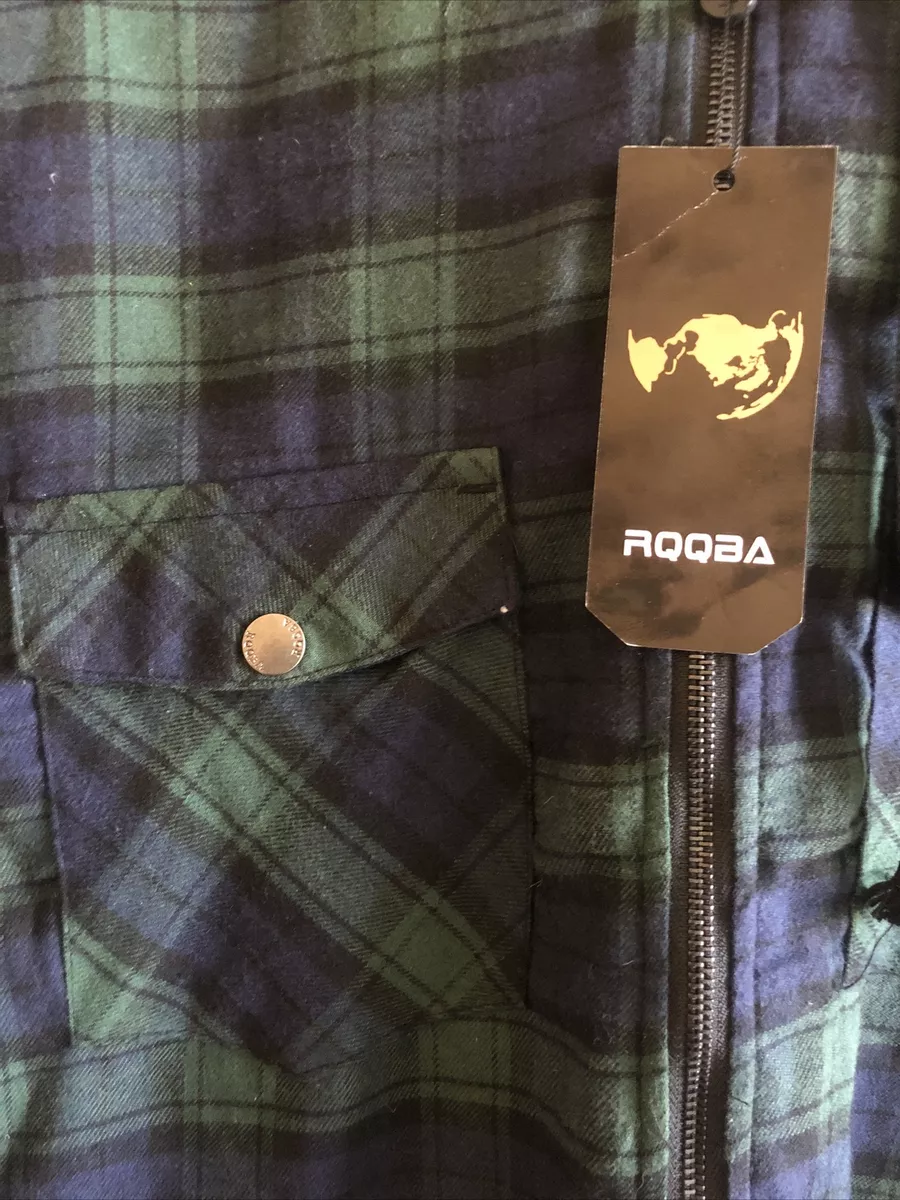 Rqqba flannel hoodie sale