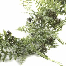 6 Foot long Artificial Vinyl Indoor/Outdoor Fern Garland