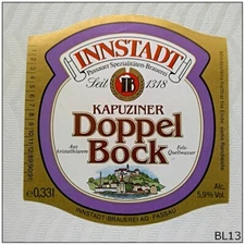 Innstadt Kapuziner Doppel Bock Beer Label (BL13)