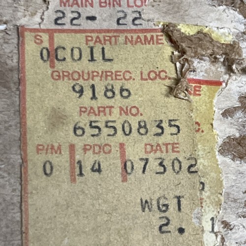1962-80 NOS GM 6550835 A/C Comp. Clutch Coil A6 axial CHEVY CORVETTE Olds 442 - Picture 7 of 9