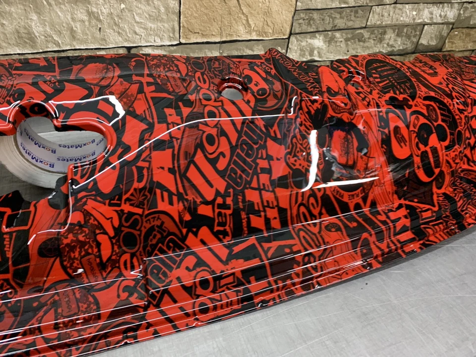 2006-11 Civic SEDAN Stickerbomb Radiator Carbon Dip Jdm Cooling Password Si Foto 2 de 4