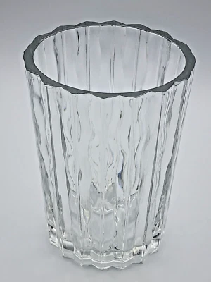 Studio Nova Ribbed Oval Vase 8 3/4" tall 5" Wide 3 3/4" Deep - Image 1 of 4