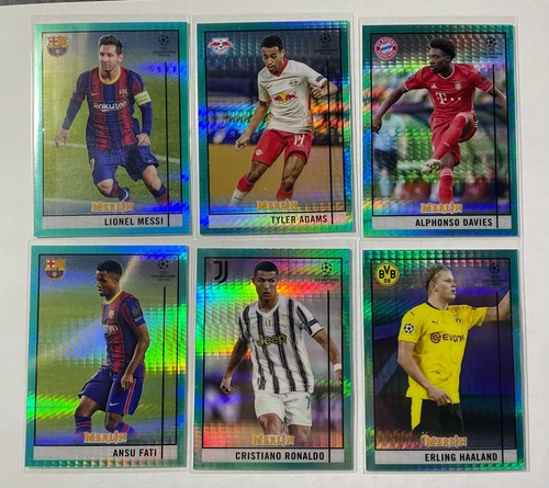 2020-21 Merlin Chrome UEFA  AQUA PRISMS / PICK A CARD