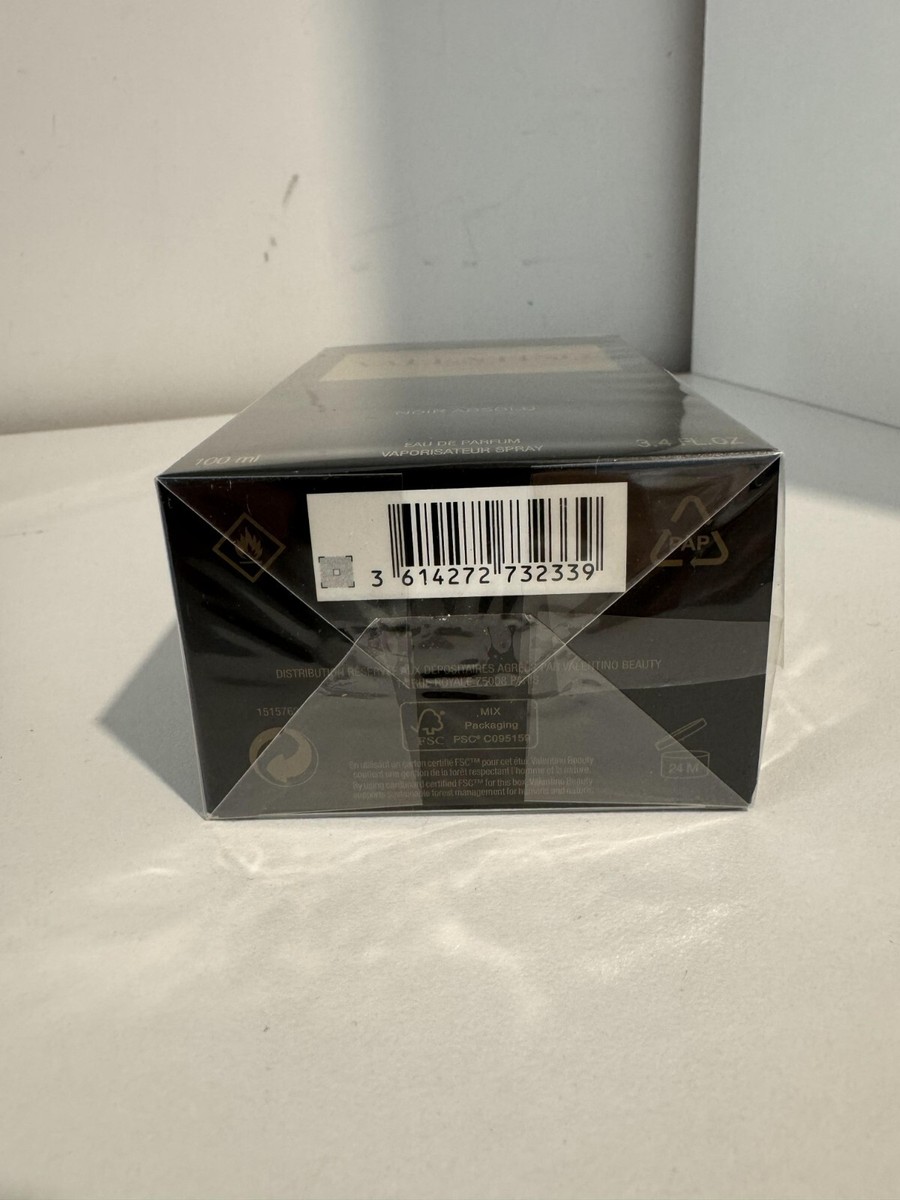 Valentino Uomo Noir Absolu for Men 3.4 oz 100ml Eau de