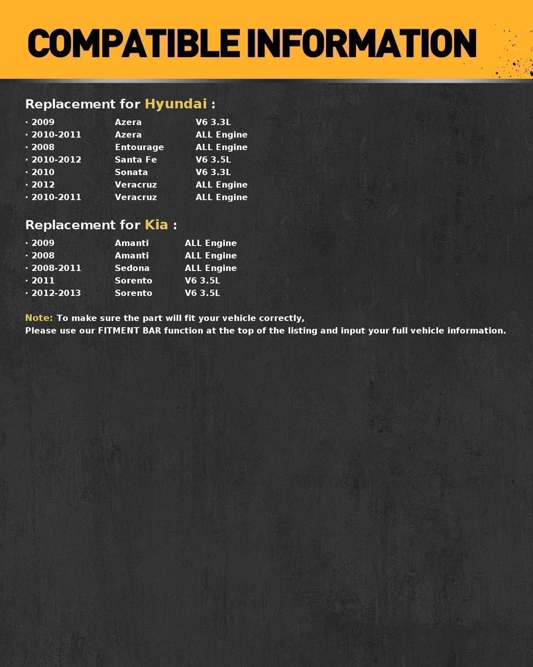 6976 Starter For 2010 2011-2012 Hyundai Veracruz Kia Sorento 3.5L - Image 2 of 4
