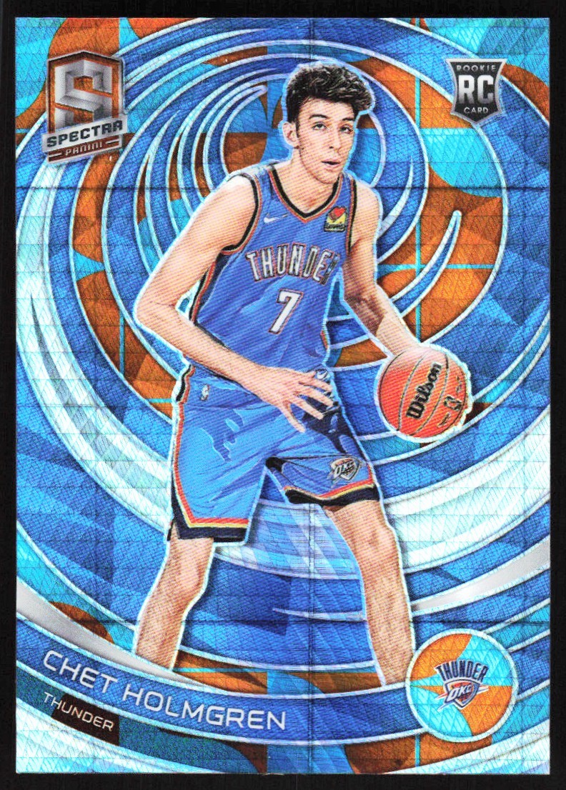 Chet Holmgren 2022-23 Panini Spectra Asia Blue Orange Prizm RC /49 #199 Rookie