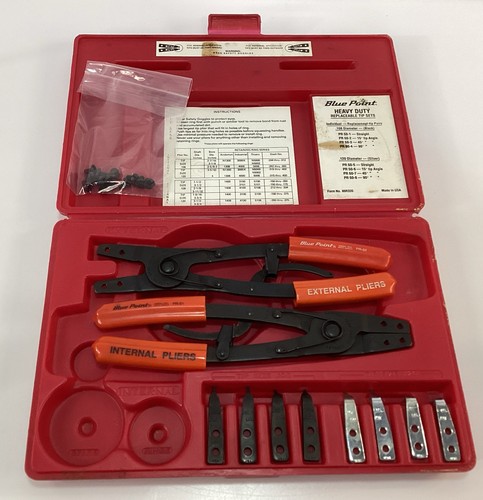 Blue Point PR-50A Heavy Duty Replaceable Tip Pliers Set - Complete (21426)