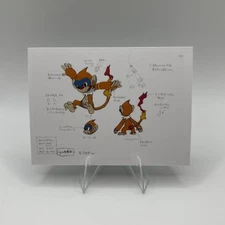 Pokemon Polaroid Monferno Sketch Art Card ZA STUDIO
