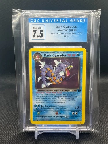 CGC 7.5 Dark Gyarados 1999 Team Rocket 8/82 Prerelease Promo Holo Pokemon Card
