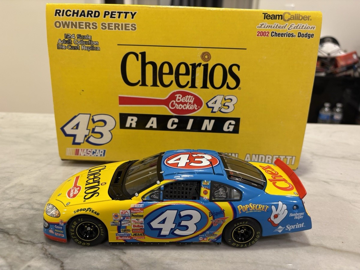 John Andretti 2002 Cheerios Nascar 1/24 Diecast Team Caliber 