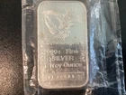 Engelhard Eagle 1oz 999 FINE Silver Portrait Bar. Original Patina