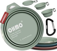 Hundenapf Faltbar 800Ml Premium Silikon Mit Edelstahlring FüR Hunde Katzen