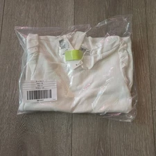 Janie and Jack Girls Ribbed Turtleneck Size 4 White 