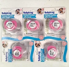 X5 NEW BABY KING DREAM BIG UNICORN SOFT SILICONE PACIFIERS BPA FREE PINK