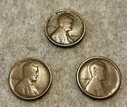 1917 P D S Lincoln Wheat Penny 3 coin Set FREE SHIPPING.