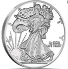 1/4 Troy Oz .999 FINE SILVER - Golden State Mint WALKING LIBERTY ROUND COIN Mint