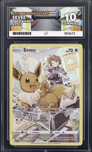 Pokemon Eevee TG11/TG30 Full Art Brilliant Stars ACE 10