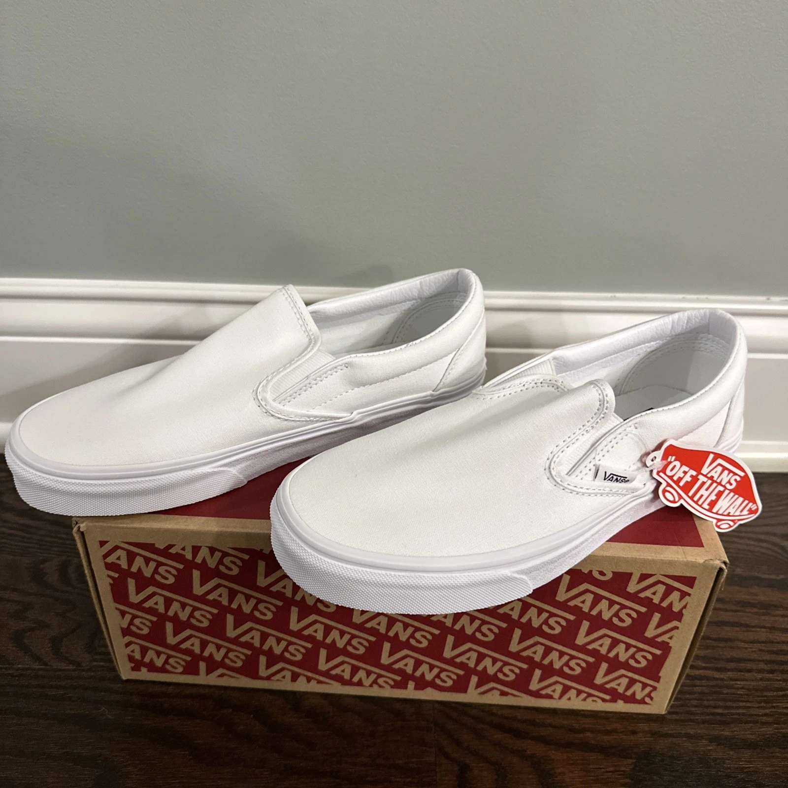 Sneakers Vans Classic slip on unisex adulto nuove con scatola