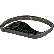 T33771 2" x 42" Silicon Carbide Sanding Belt, 60 Grit, 10 Pk.