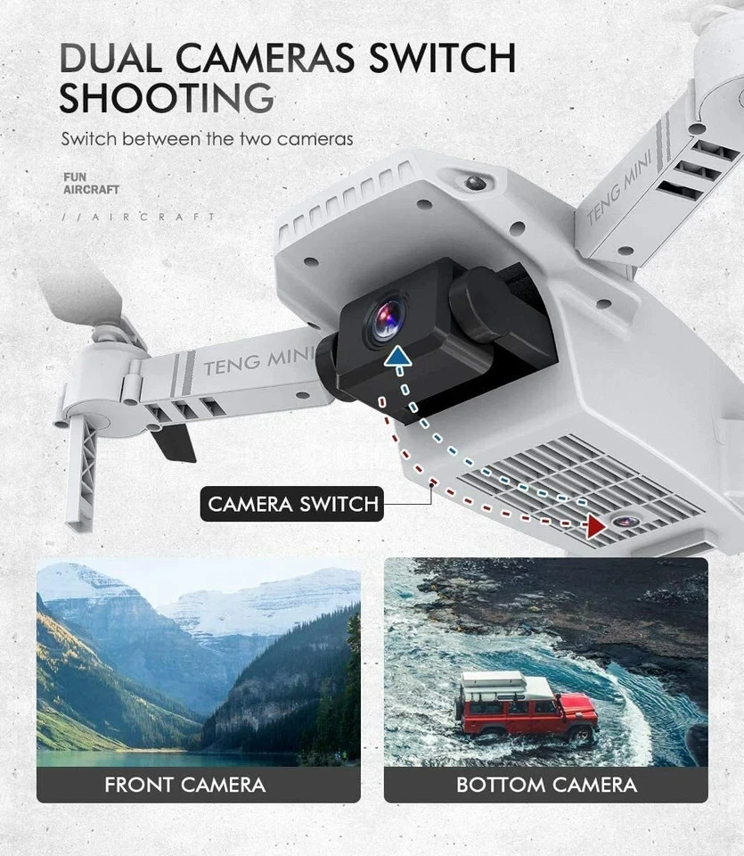 OBEST Drone with Camera 4K, Dual Camera, 30min, Smart Follow WiFi FPV Live Video - Image 4 of 4