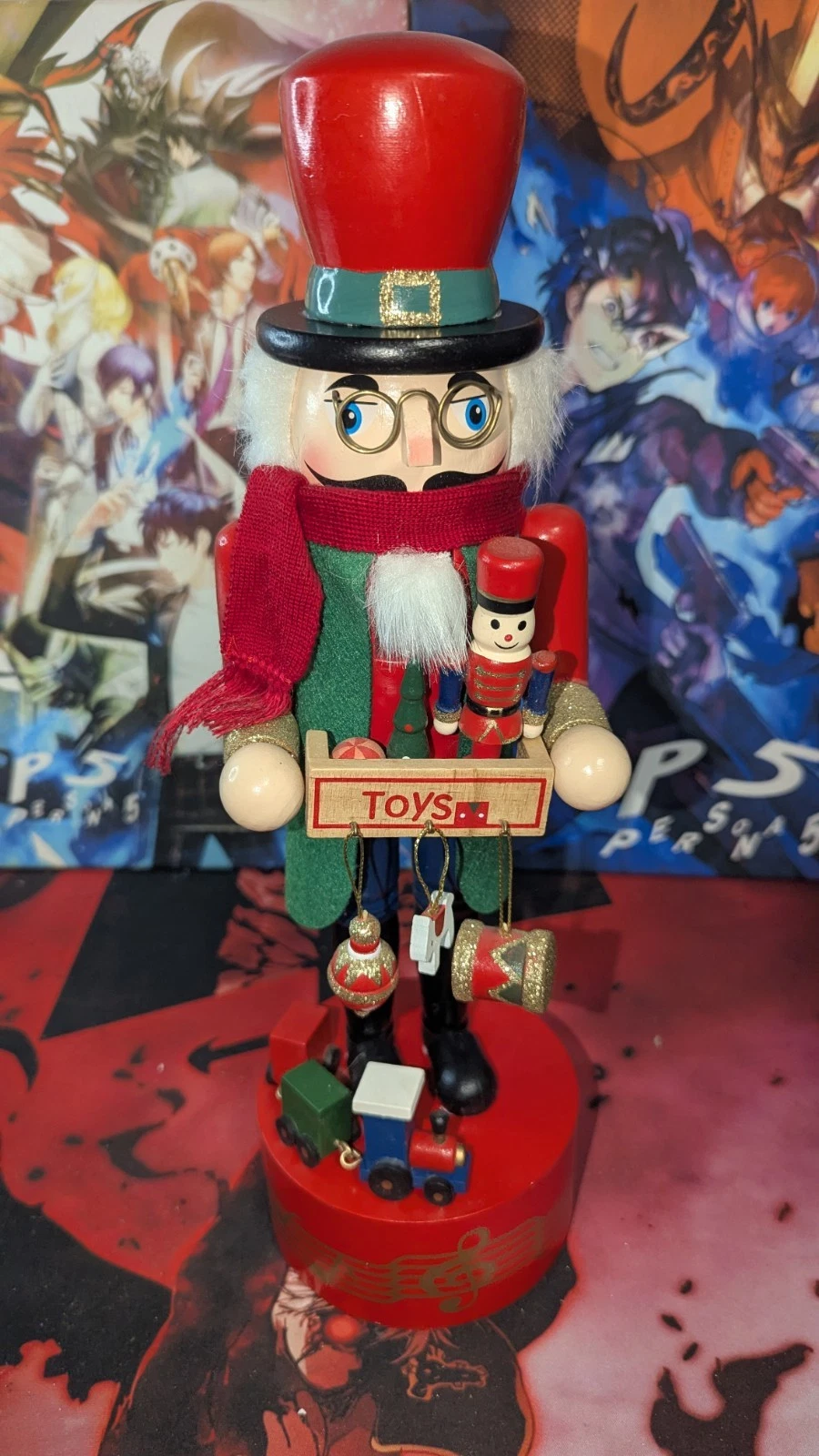 Holiday Lane 14" Toy Maker Musical Music Box Nutcracker Macy's exclusive Working