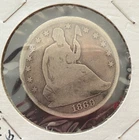 1869 Seated Liberty Half Dollar Good Condition