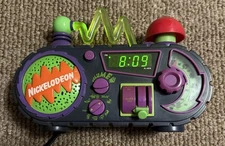 Nickelodeon Time Blaster Rise and Slime Alarm Clock Radio 1995 - Tested