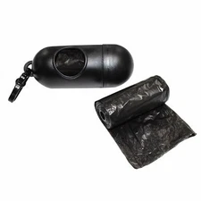 Pets First Durable Poop Bag Dispenser with Clip & Premium Dog Waste Bags